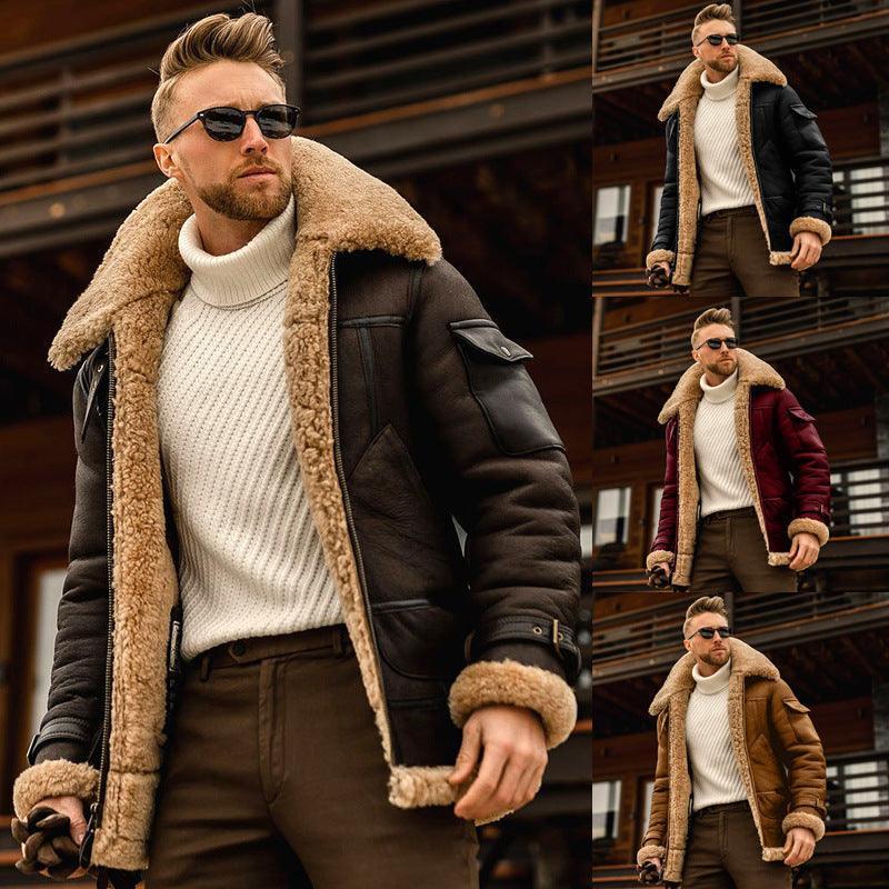 Winter Jacket Mens Military Fleece Warm Jackets Male Fur Collar Coats Army Tactical Jacket - HEPSIBAH SHOP