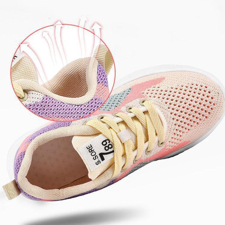 Casual Colorblock Lace-up Sneakers Women - HEPSIBAH SHOP