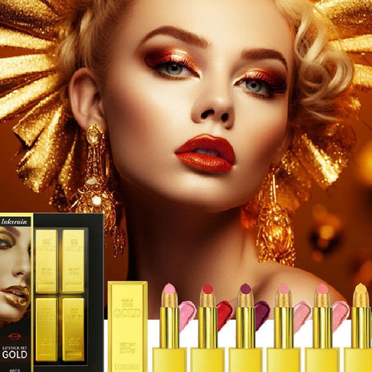 Lipstick Kit Gold Bar Makeup Set - HEPSIBAH SHOP