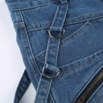 Women's Heavy Zipper Cargo Jeans - HEPSIBAH SHOP