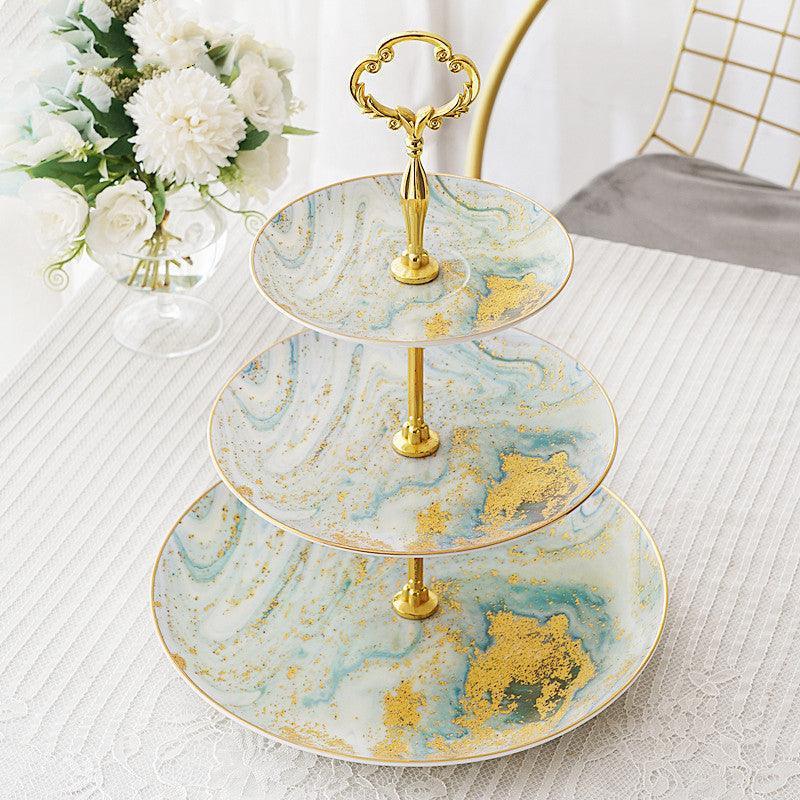 Creative Cake Stand Snacks Dried Fruit Skewers Ceramic Fruit Plate Dessert Table