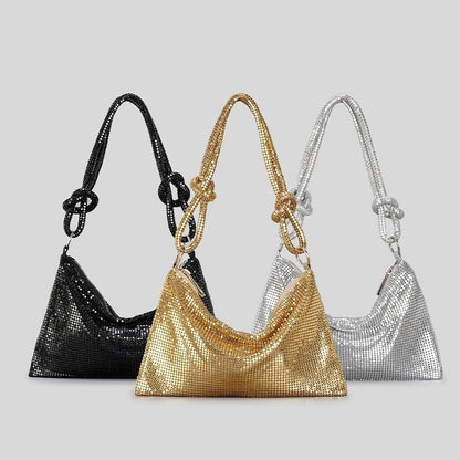 Aluminum Sheet Underarm Women's Bag Fashion High Sense Metal Sequins - HEPSIBAH SHOP