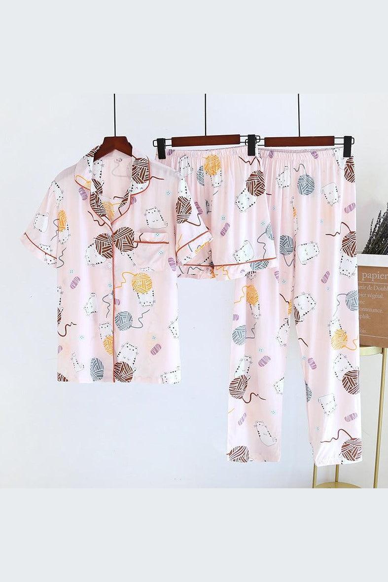 Women's Home Cute Thin Style Pajamas