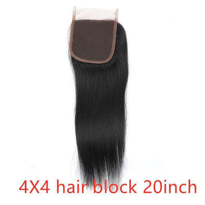 Real human hair straight wave human hair hair curtain natural color wig hair extension - HEPSIBAH SHOP