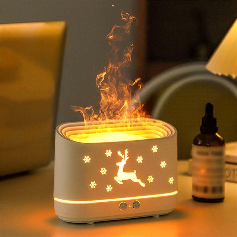 Elk Flame Humidifier Diffuser - Lamp Christmas - HEPSIBAH SHOP