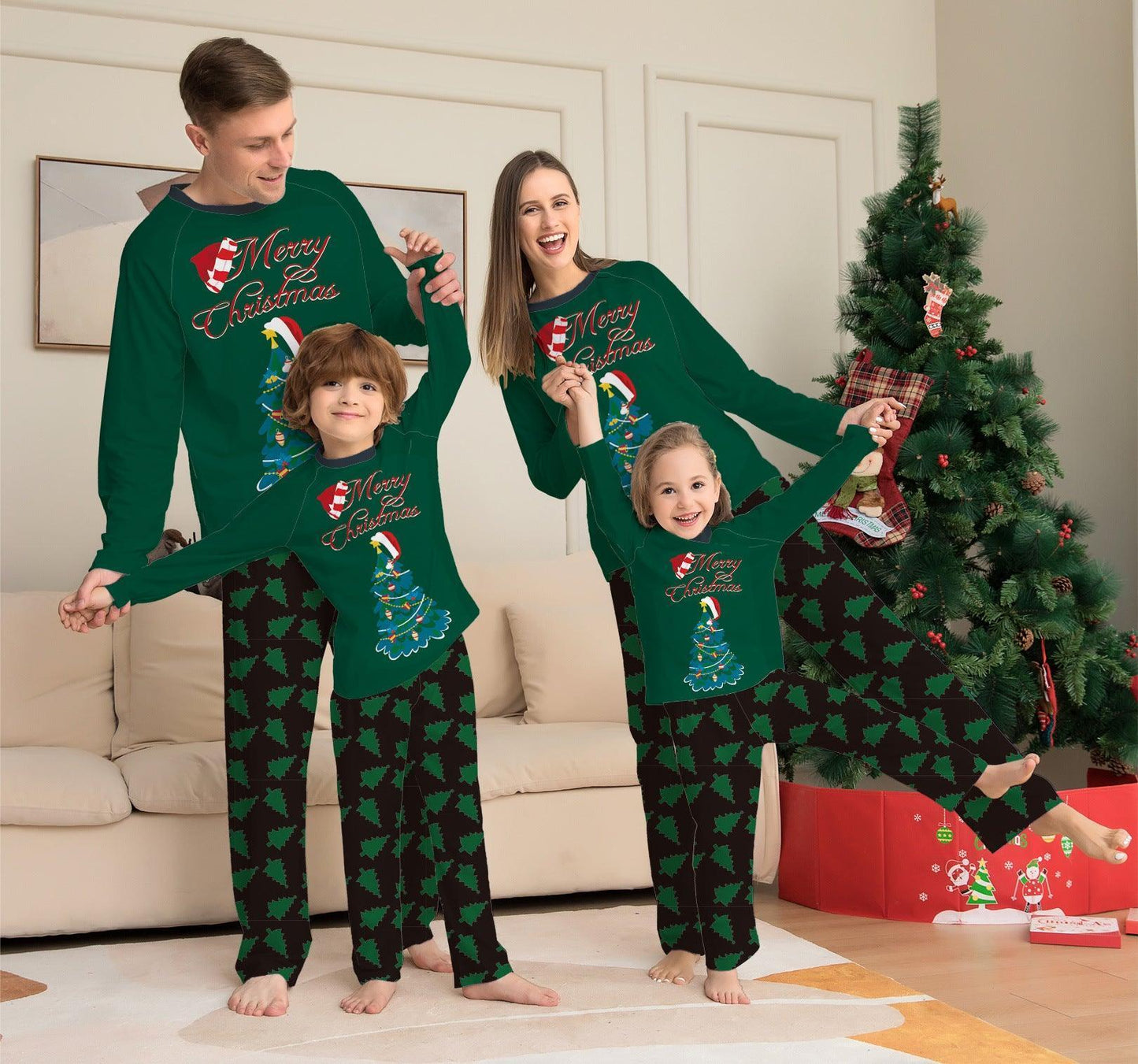 Parent-Child Christmas Suit Homewear Pajamas - HEPSIBAH SHOP