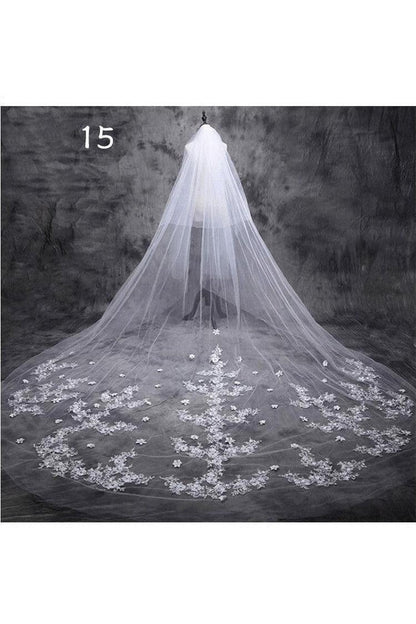 Wedding Dress Long Tail Luxury Super Fairy Wedding Veil - HEPSIBAH SHOP