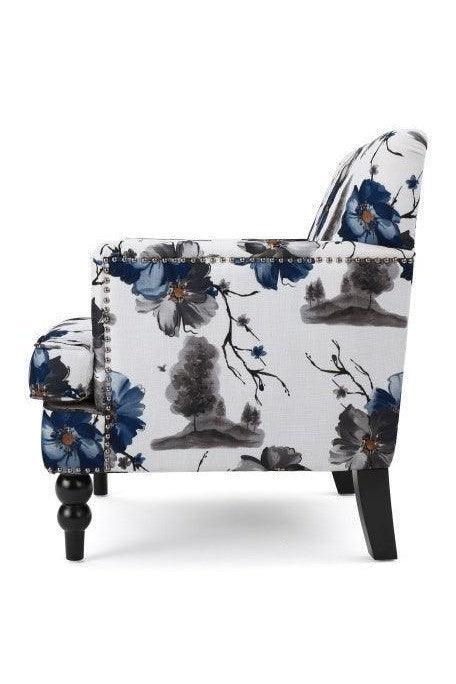 HARRISON Modern Fabric Tufted Club Chair with Arms