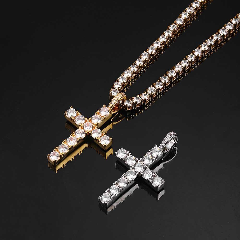 Solid Large Cross Pendant Necklace - HEPSIBAH SHOP