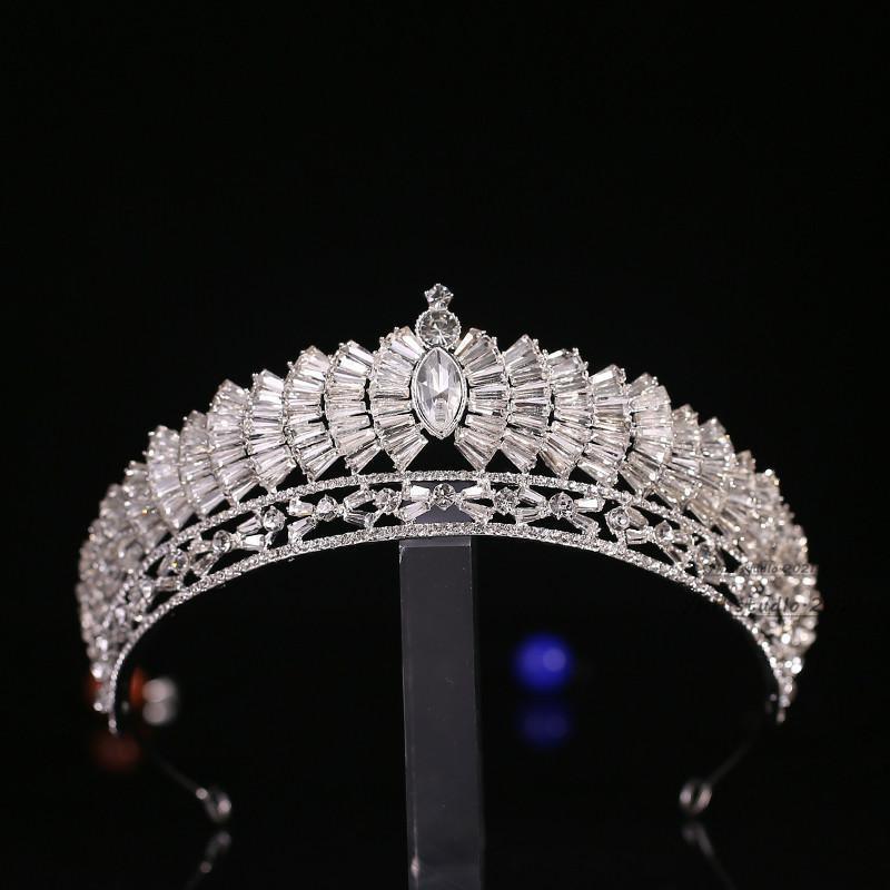 New Japanese & Korean Rhinestone Alloy Wedding Crown - HEPSIBAH SHOP