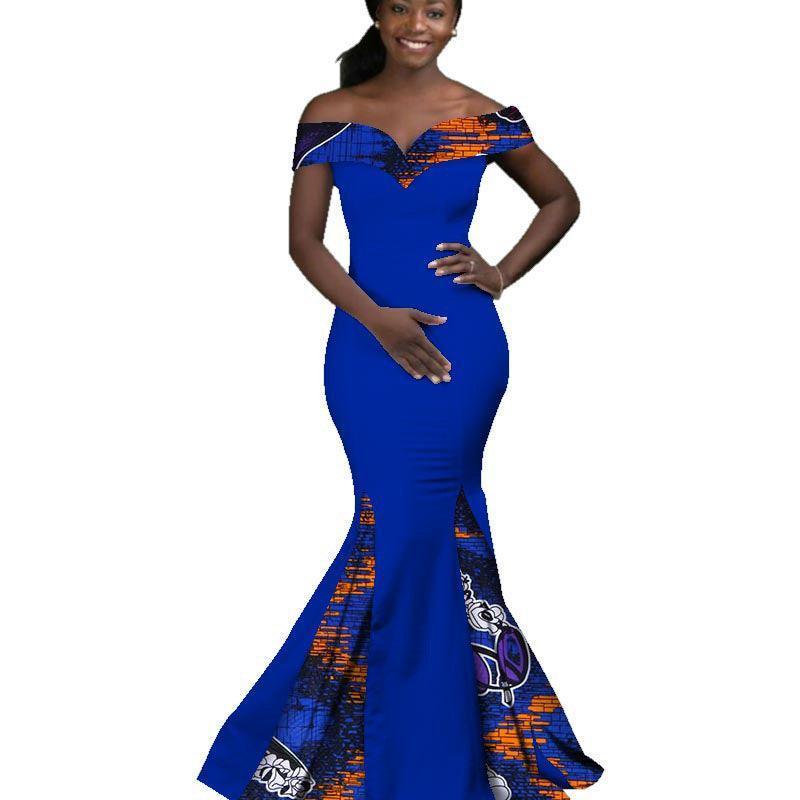 African Women Dress Wax Print Fashion Ankara - HEPSIBAH SHOP