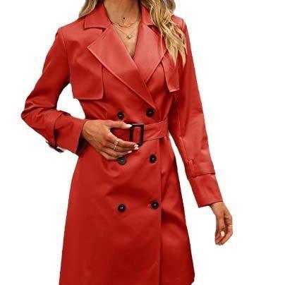 European And American Autumn Women's Double Breasted Fashion Casual Trench Coat - HEPSIBAH SHOP