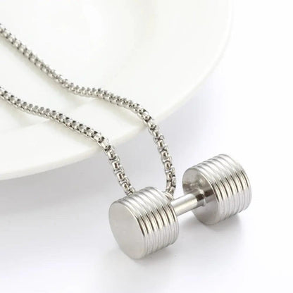 Multi-piece Dumbbell Pendant Necklace - HEPSIBAH SHOP