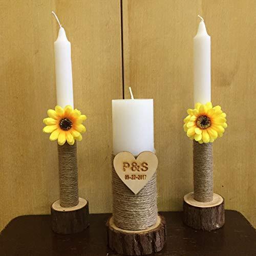 Wooden Wedding Candle Holders - HEPSIBAH SHOP