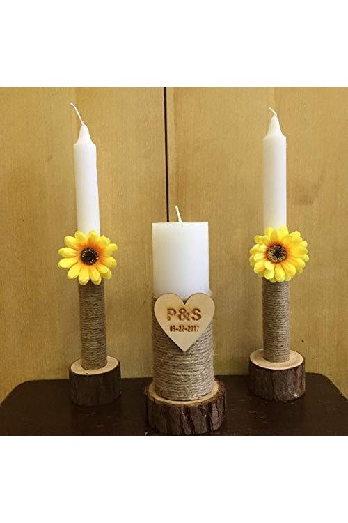 Wooden Wedding Candle Holders - HEPSIBAH SHOP