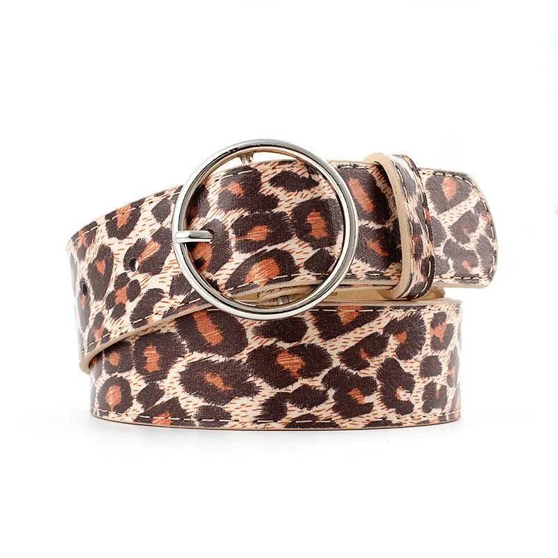 Ladies casual leopard print PU belt - HEPSIBAH SHOP