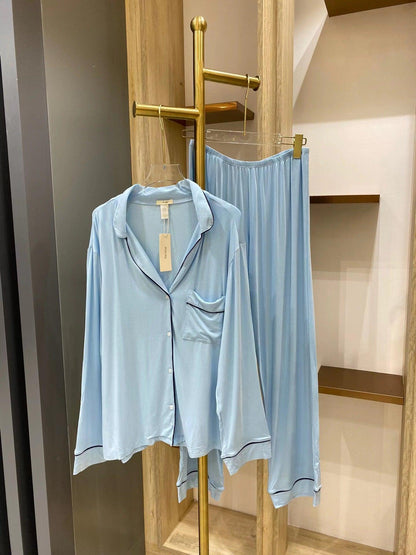 Light Luxury And Simplicity Pajamas Women's Homewear Suit Long-sleeved Pajamas Suit