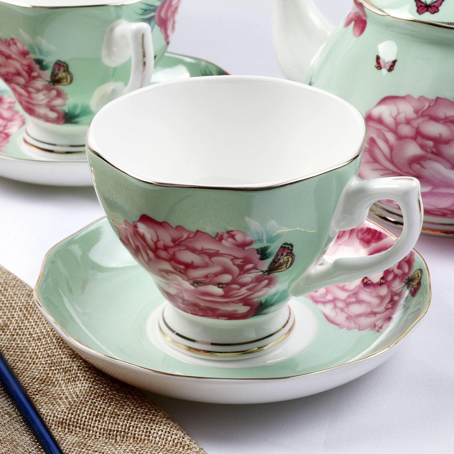 Bone China British Afternoon Tea Set - HEPSIBAH SHOP