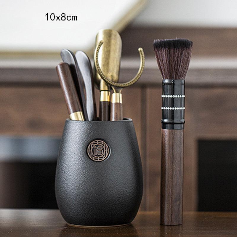 Ebony Wood Tea Ceremony Six Gentlemen Set Tea Art Accessories - HEPSIBAH SHOP