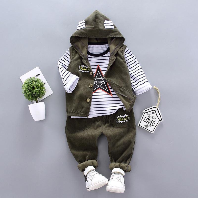 Children's Clothes Boys Autumn Three-Piece Suits - HEPSIBAH SHOP