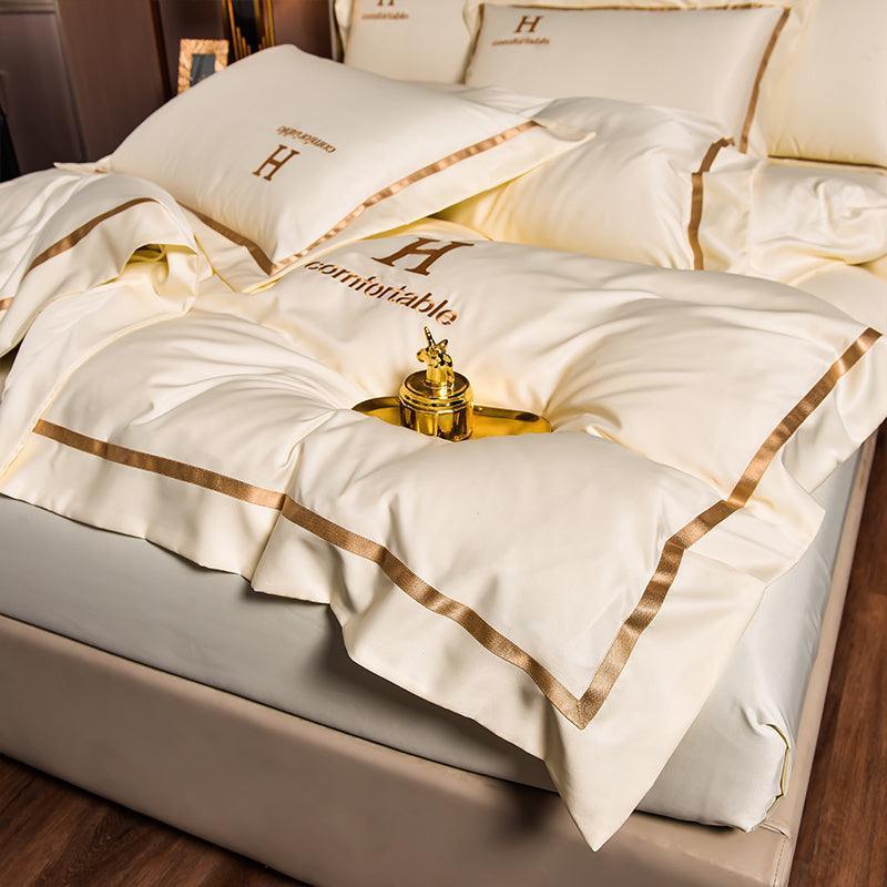 Simple Ice Silk Bed Sheet Cover Set - HEPSIBAH SHOP