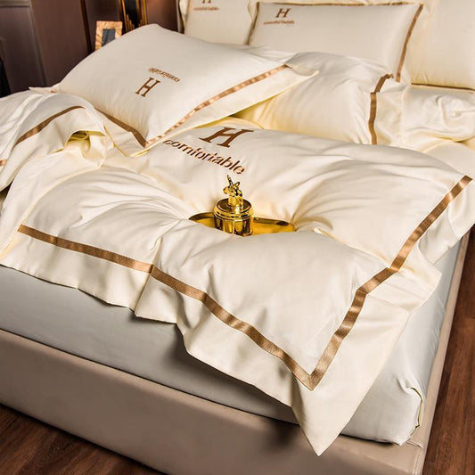 Simple Ice Silk Bed Sheet Cover Set - HEPSIBAH SHOP