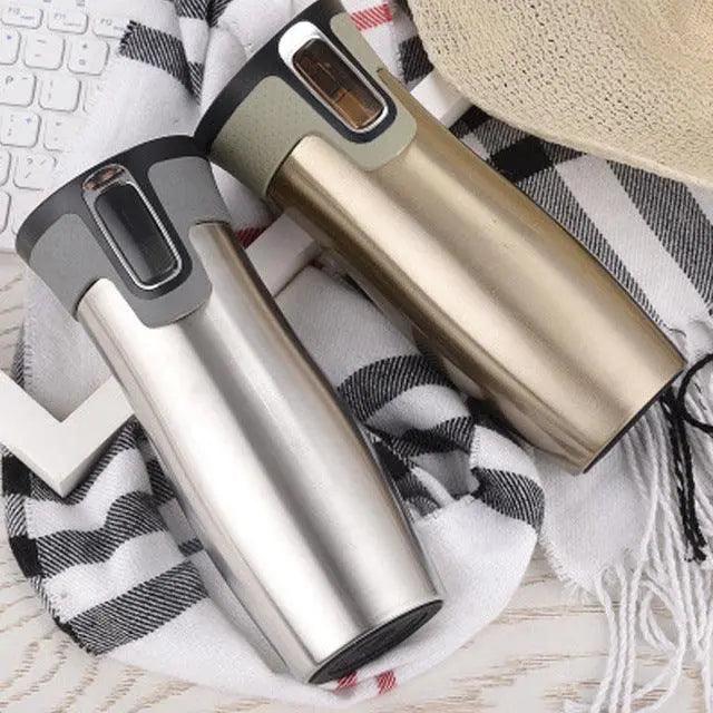 Vacuum Insulated Stainless Steel Travel Mugs Water Flask Thermal Tea Bottle - Image #1