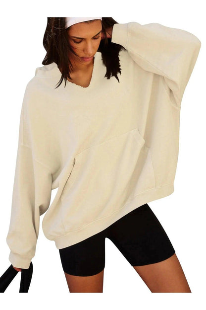 Women's Oversized Casual Hooded Sweatshirt - HEPSIBAH SHOP