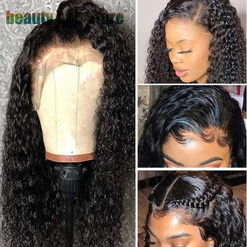 Brazilian Kinky Curly Lace Front Human Hair Wigs - HEPSIBAH SHOP