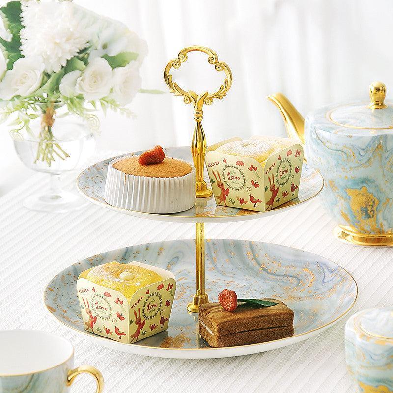 Creative Cake Stand Snacks Dried Fruit Skewers Ceramic Fruit Plate Dessert Table