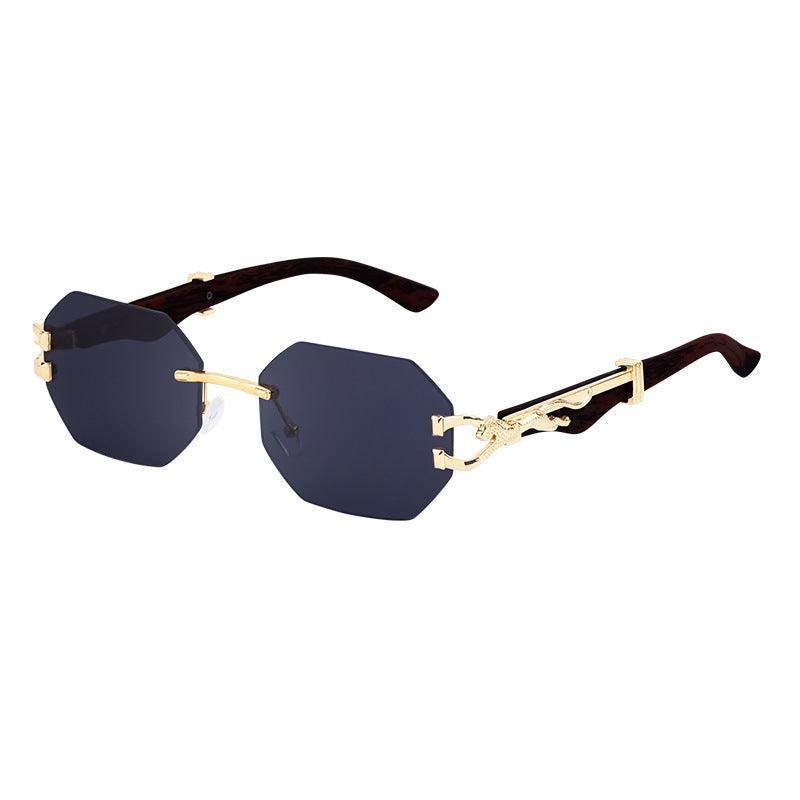 Retro Faux Wood Leopard Leg Sunglasses - HEPSIBAH SHOP