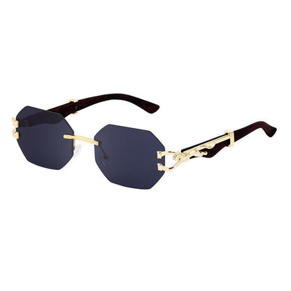 Retro Faux Wood Leopard Leg Sunglasses - HEPSIBAH SHOP