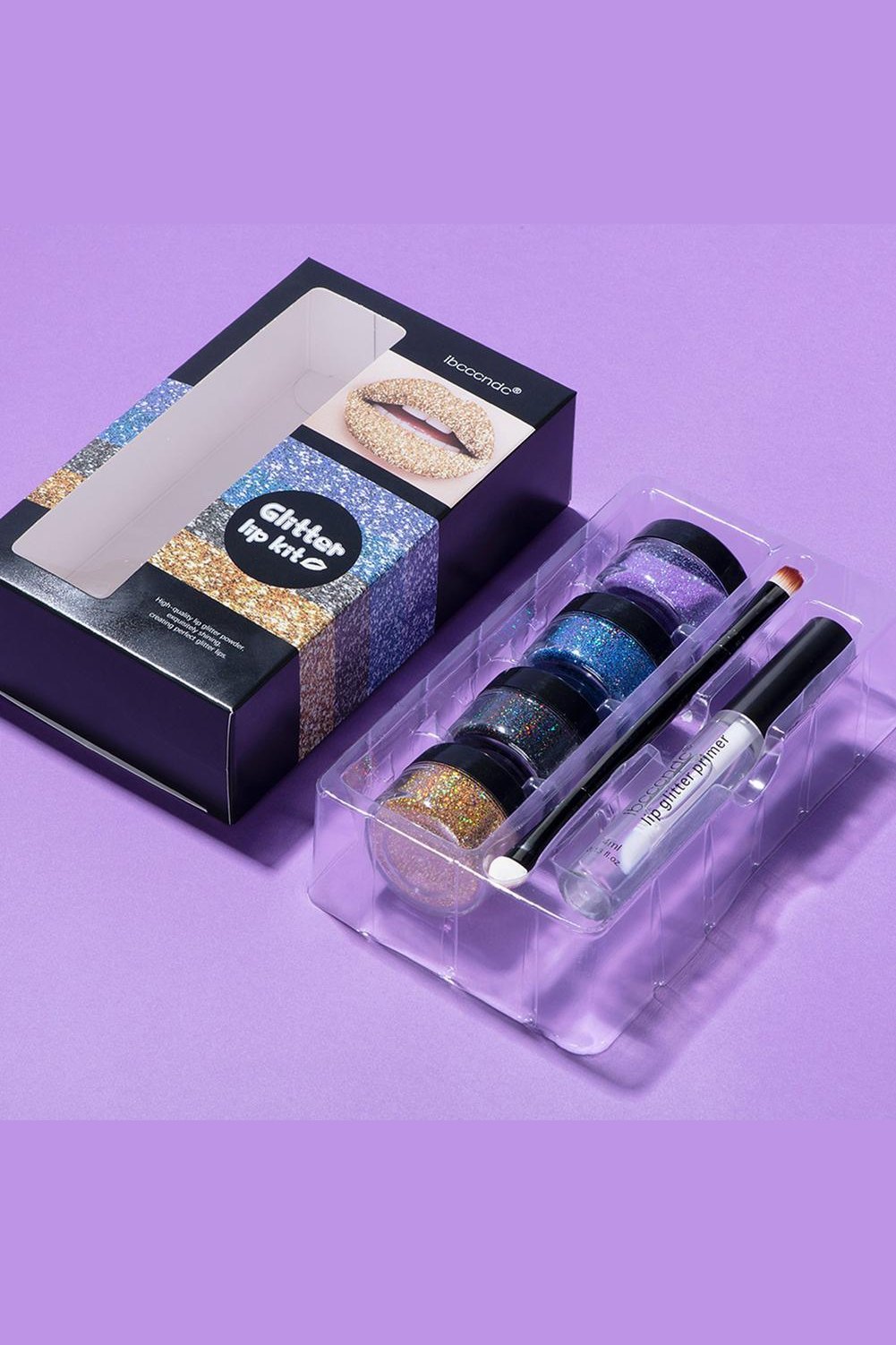 Glitter Lip Gloss, Lipstick Shiny DIY Makeup Kit - HEPSIBAH SHOP