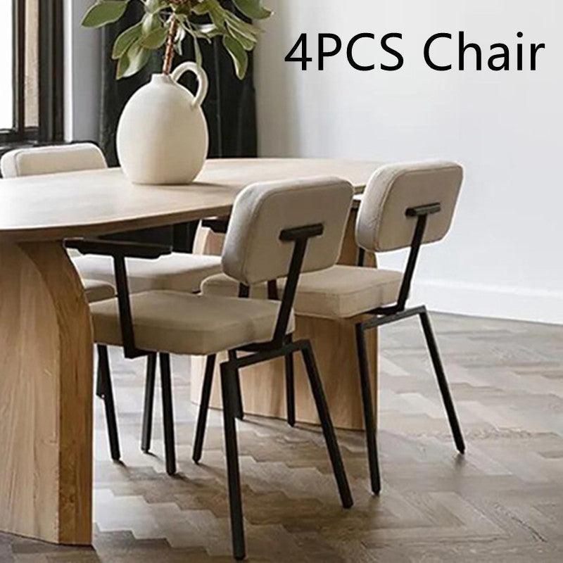 Household Solid Wood Simple Dining Table And Chairs