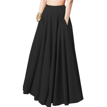 Plus Size Women's Half-length Pleated Skirt - HEPSIBAH SHOP