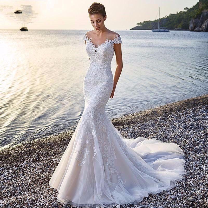 Princess Bride Mermaid Wedding Dress - HEPSIBAH SHOP