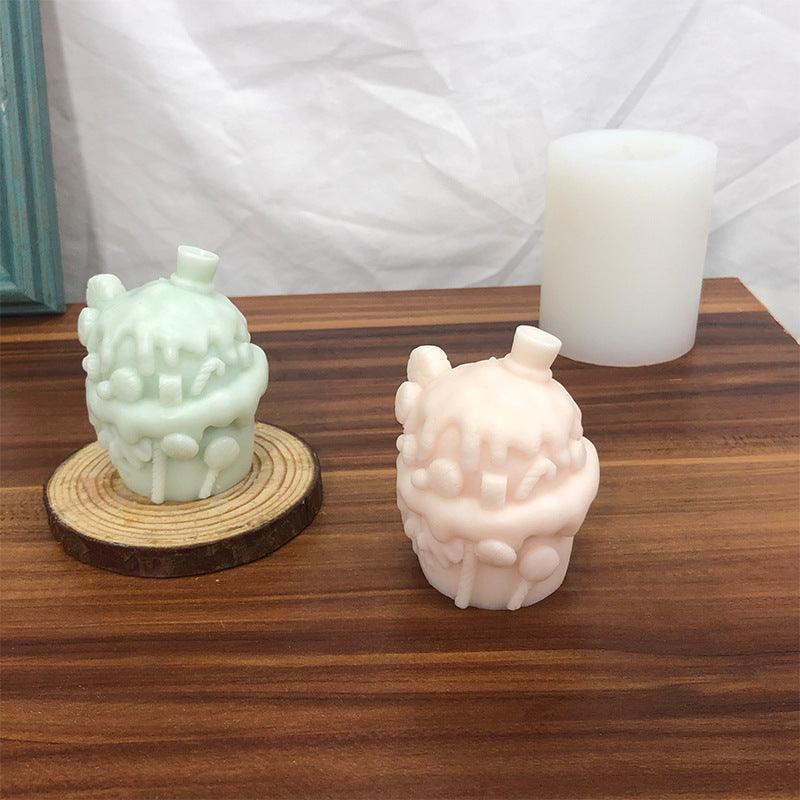 Christmas Stereo Sweet House Candle Mould - HEPSIBAH SHOP