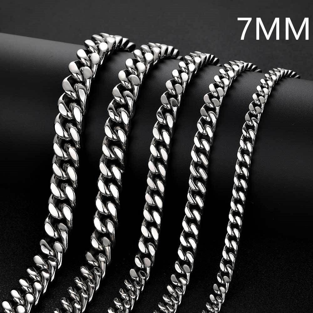 Stainless Steel Four Sides Cuban Chain - HEPSIBAH SHOP