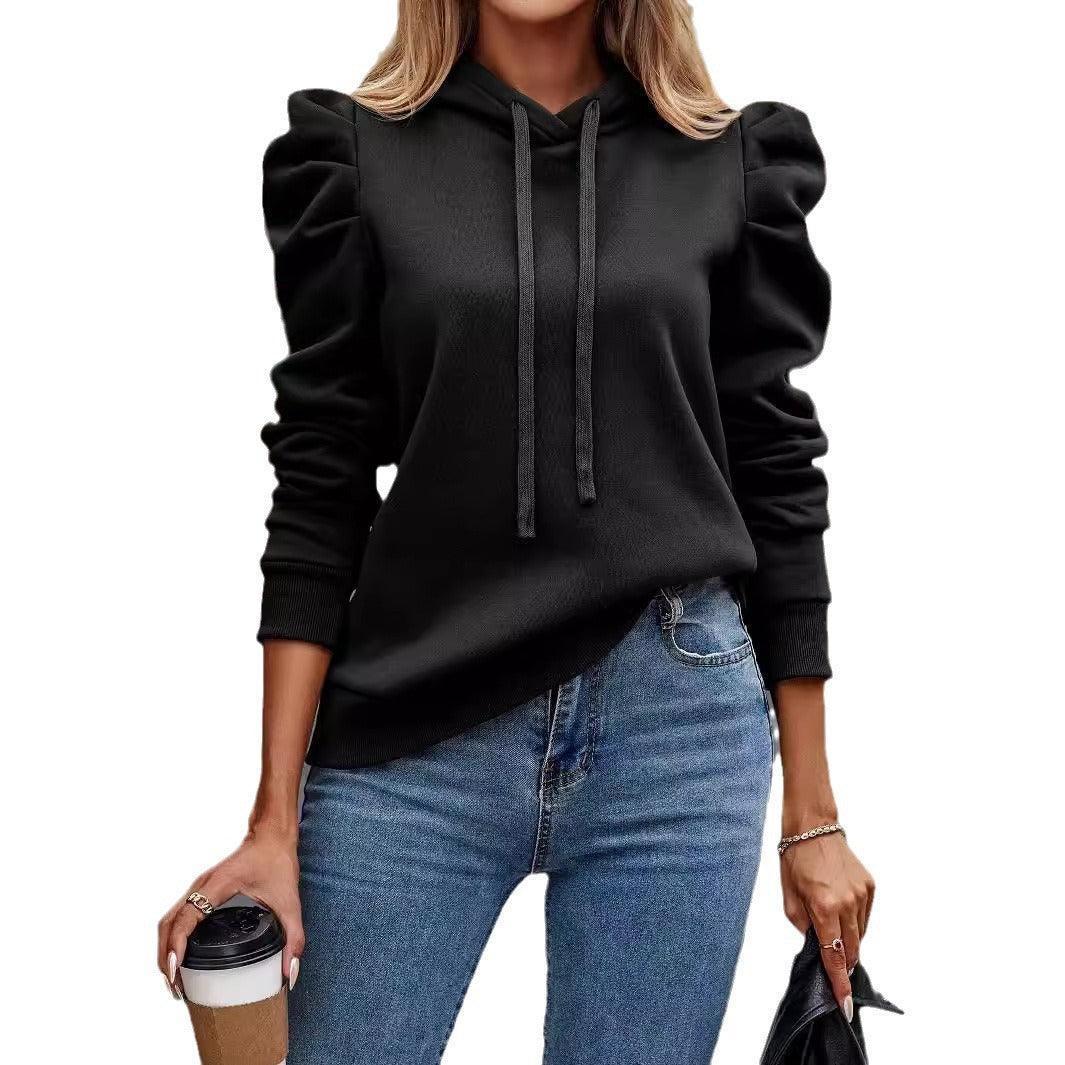 Solid Color Long-sleeved Casual Women's Top Sweater - HEPSIBAH SHOP