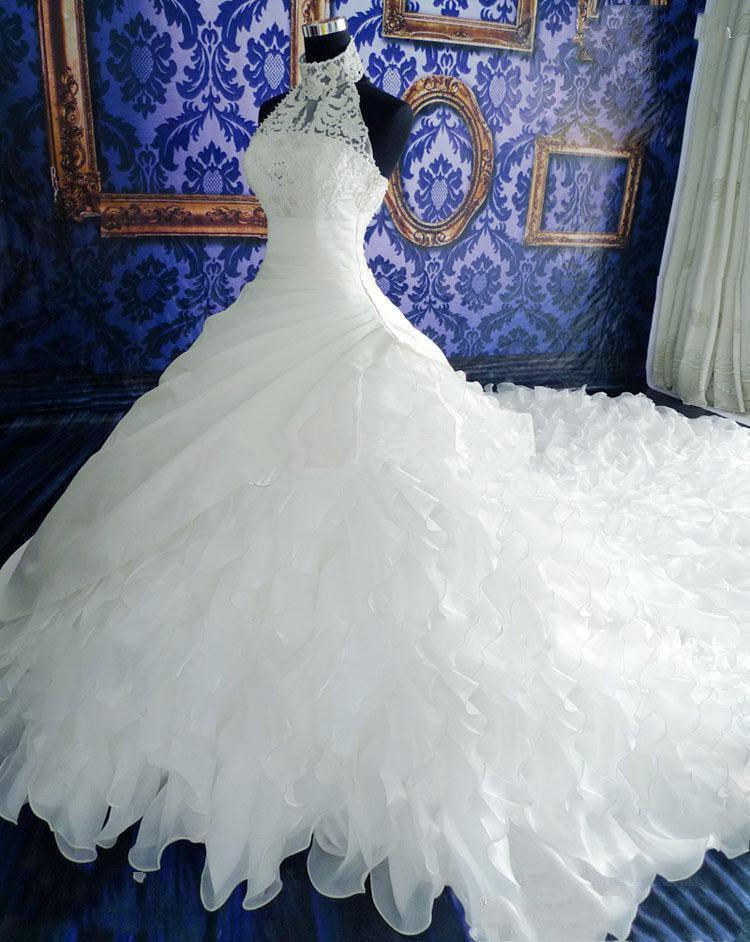 Wedding Dress High-end With Big Tail - HEPSIBAH SHOP