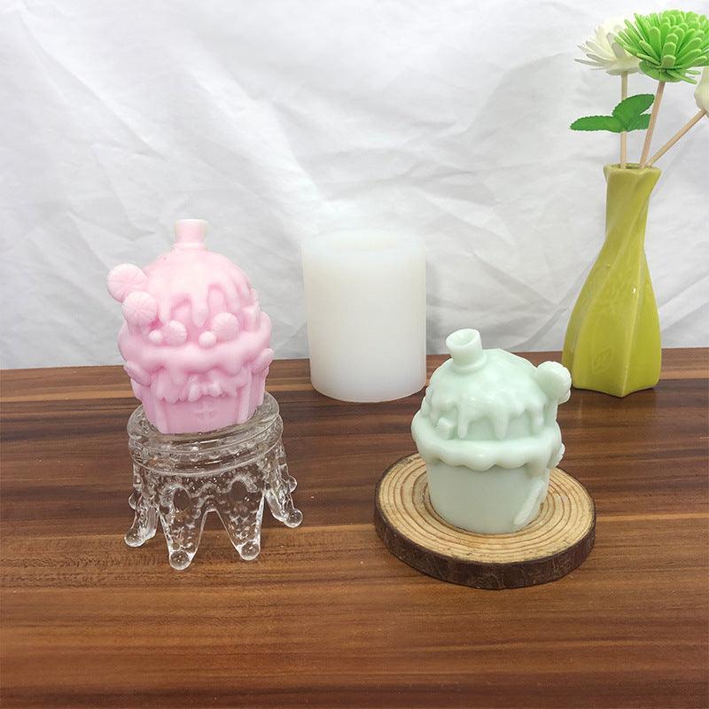 Christmas Stereo Sweet House Candle Mould - HEPSIBAH SHOP