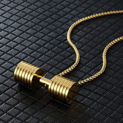 Multi-piece Dumbbell Pendant Necklace - HEPSIBAH SHOP