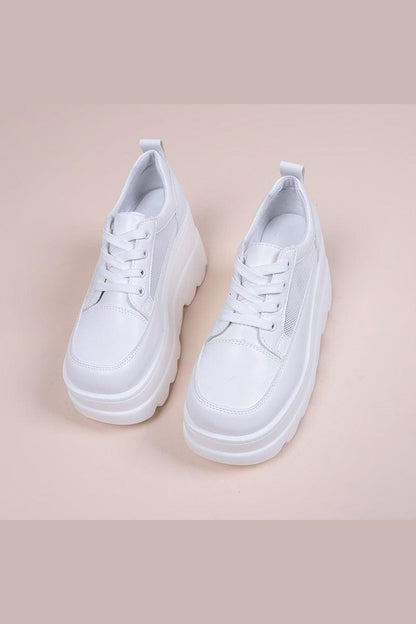 Women's Fashion Lace-up Thick Bottom Casual Daddy Shoes - HEPSIBAH SHOP