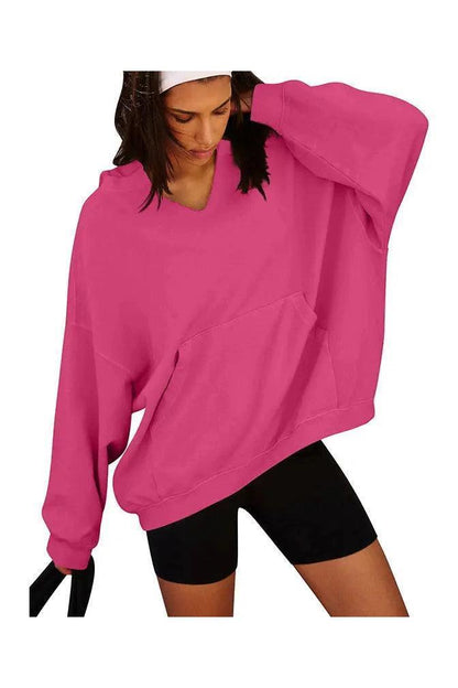 Women's Oversized Casual Hooded Sweatshirt - HEPSIBAH SHOP