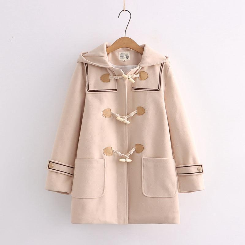 Loose Fitting Jacket With Cute Hood - HEPSIBAH SHOP