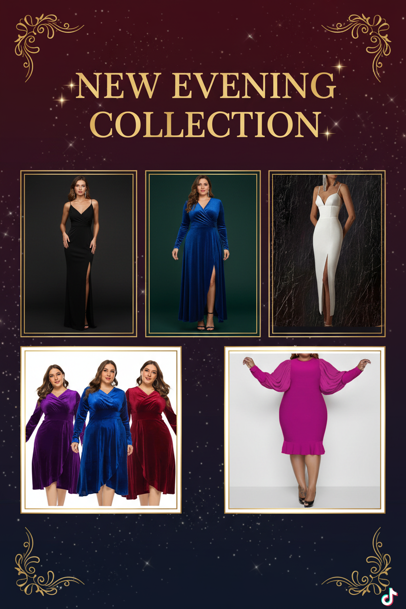 Evening Dresses Collection TikTok Banner