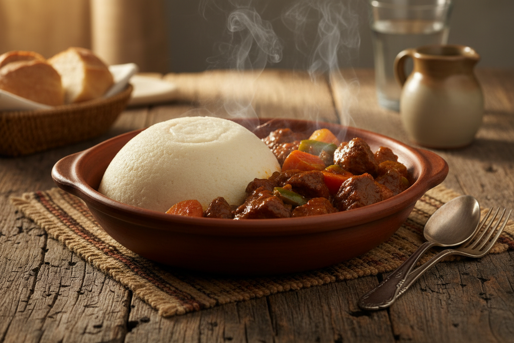 Sadza + Beef Stew