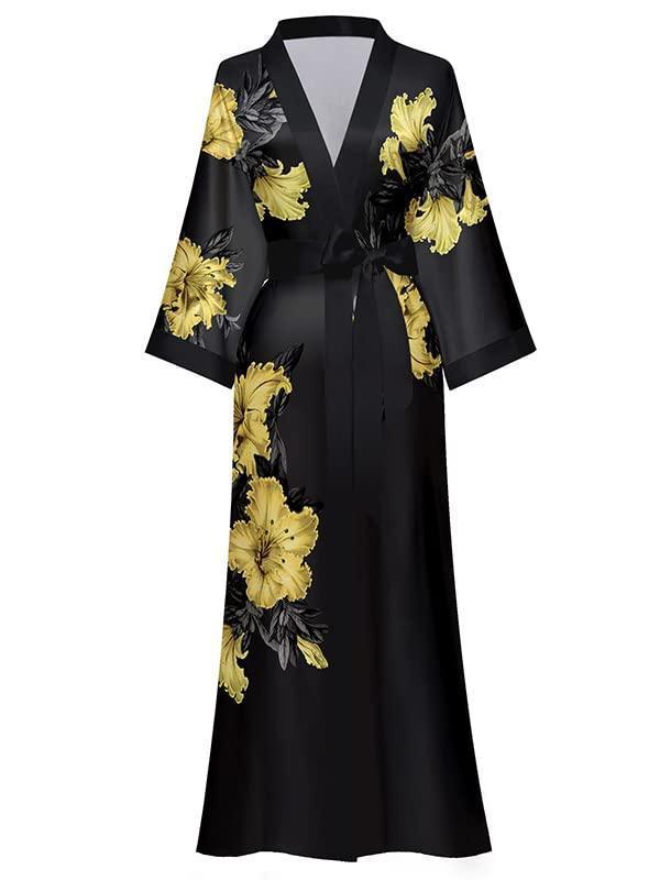 EORUBE Long Kimono Robe Women - HEPSIBAH SHOP