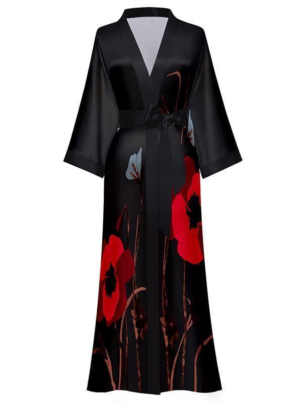 EORUBE Long Kimono Robe Women - HEPSIBAH SHOP