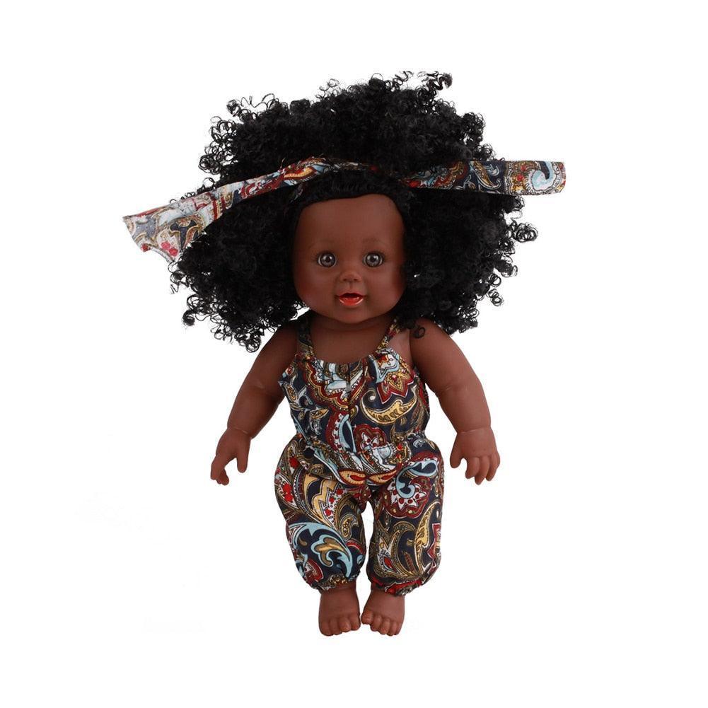 African American Doll Full Enamel Baby Toys - HEPSIBAH SHOP